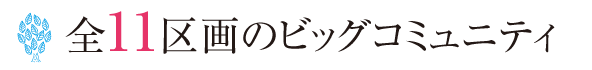 全11区画のビッグタウン