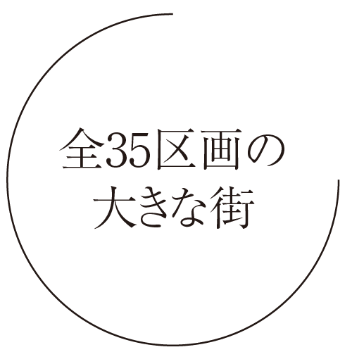全35区画の大きな街